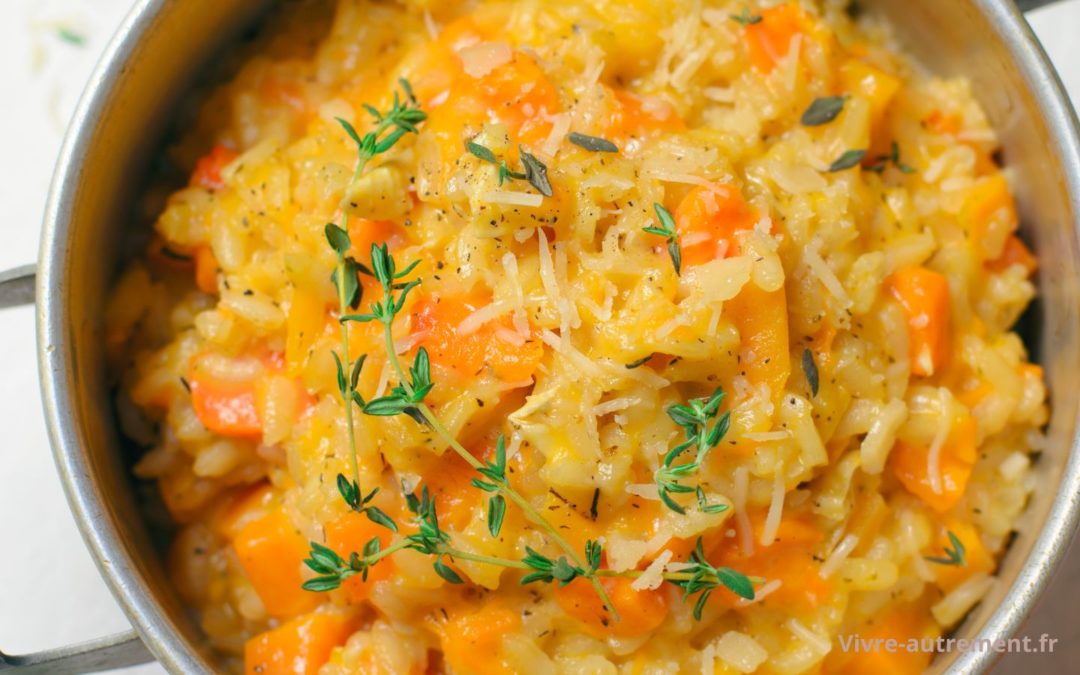 Risotto au potimarron et aux champignons, une recette qui devrait vous réconforter